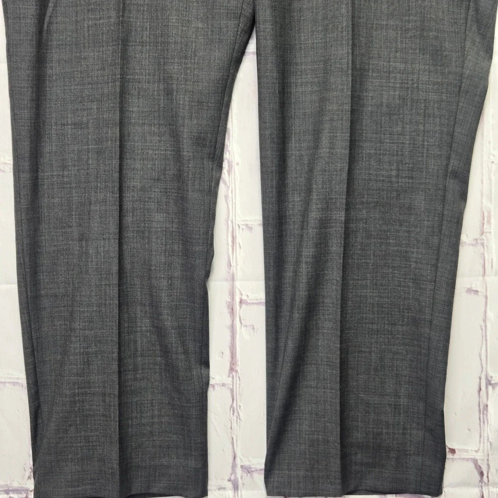 Lauren Ralph Lauren Dress Pants Gray 100% Wool Flat Front Formal Mens 44x30